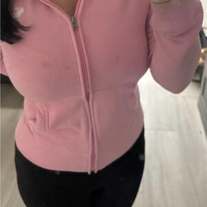 Pink Zip-Up Hoodie